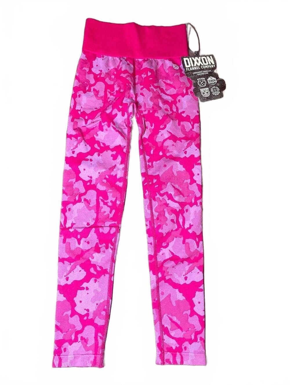 Dixxon Flannel Company NWT Pink Camo legging Workout Tights XS